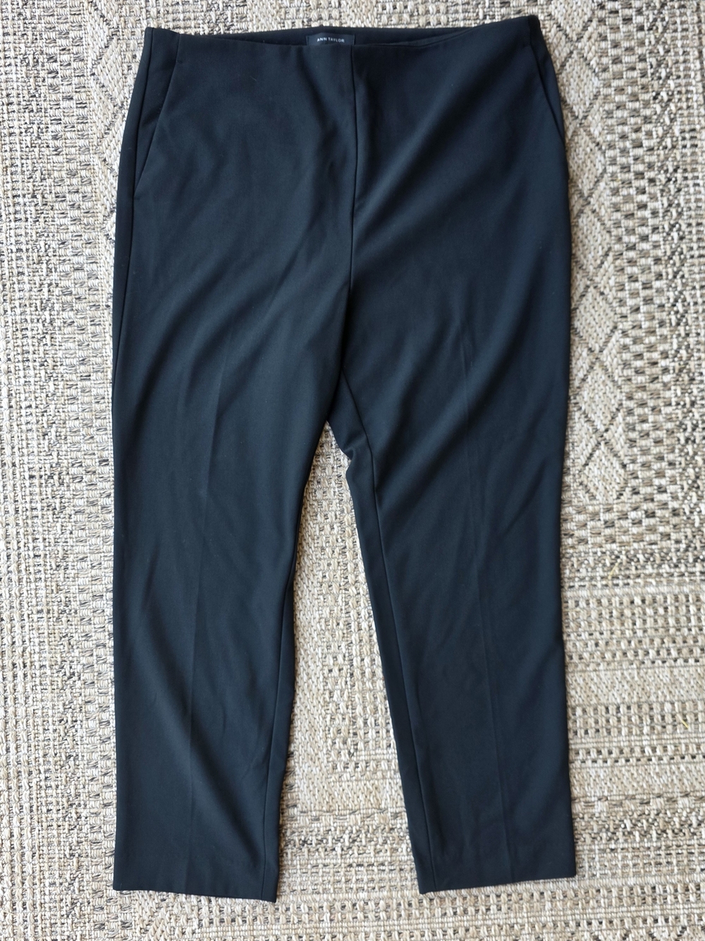 Ann Taylor Black Stretch Ankle Dress Pants Size 14